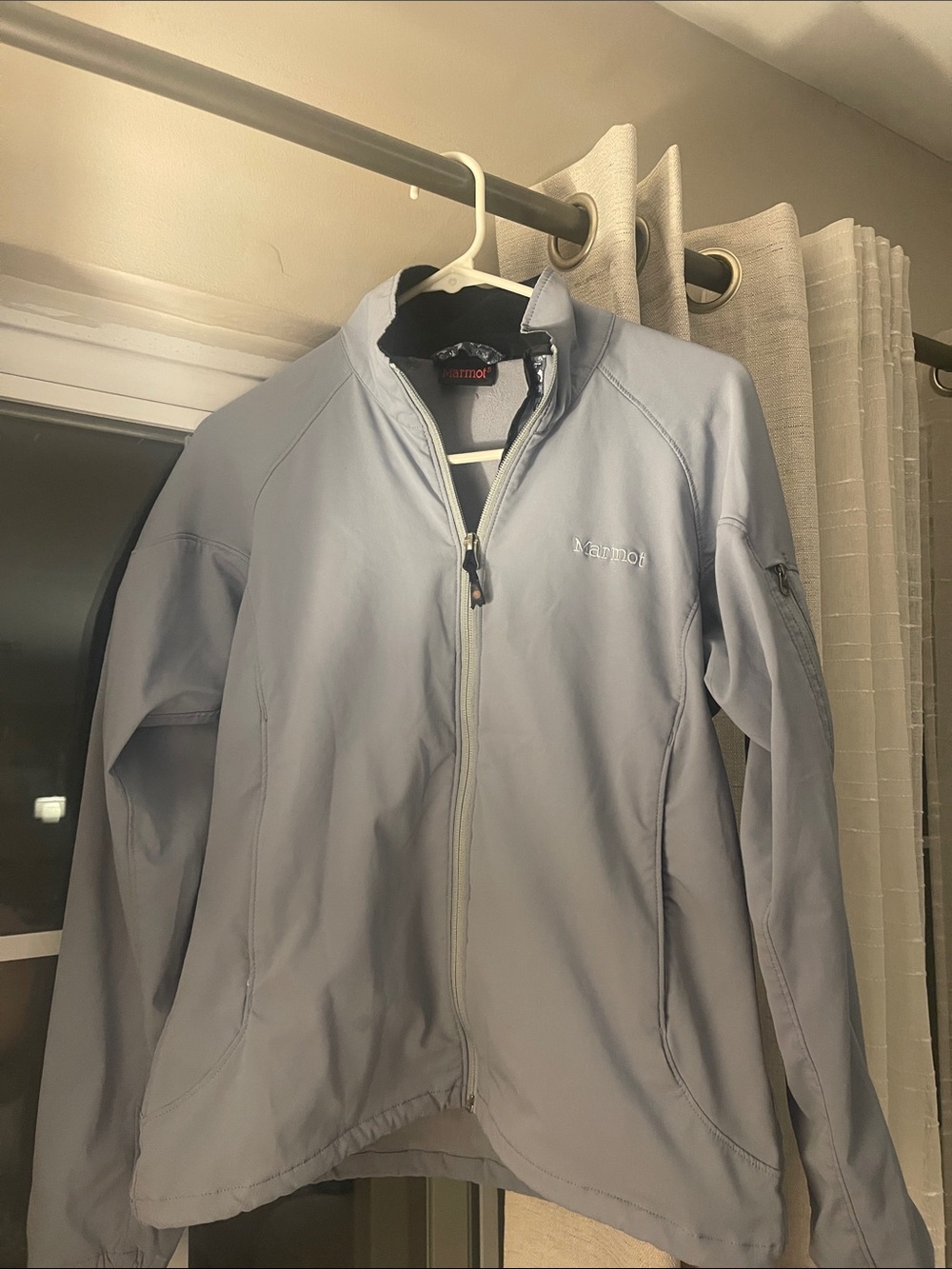 Marmot Pale Blue Full-Zip Softshell Jacket